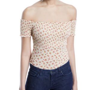 Floral off shoulder bodysuit